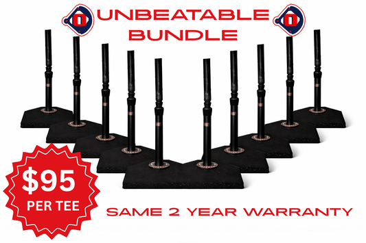 10 Tee Unbeatable Batting Tee Bundle
